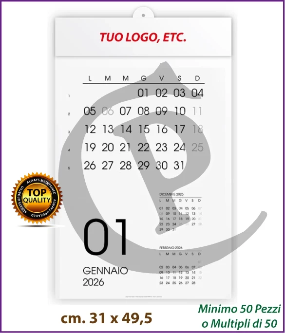 Calendari Olandesi Personalizzati 2026 Modello C013